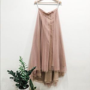 BHLDN Bridesmaid Petal Skirt
